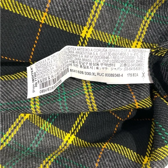 Zara Plaid Skirt and Matching Blouse - Picture 6 of 10